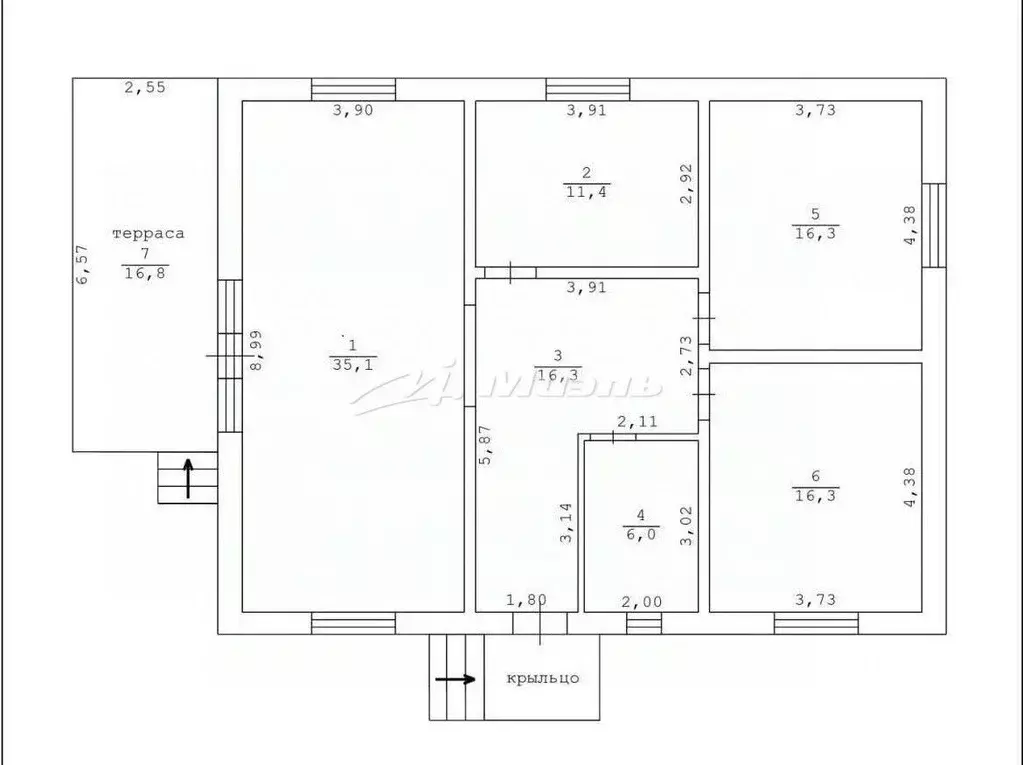 Дом в Крым, Симферопольский район, Добровское с/пос, с. Краснолесье  ... - Фото 2