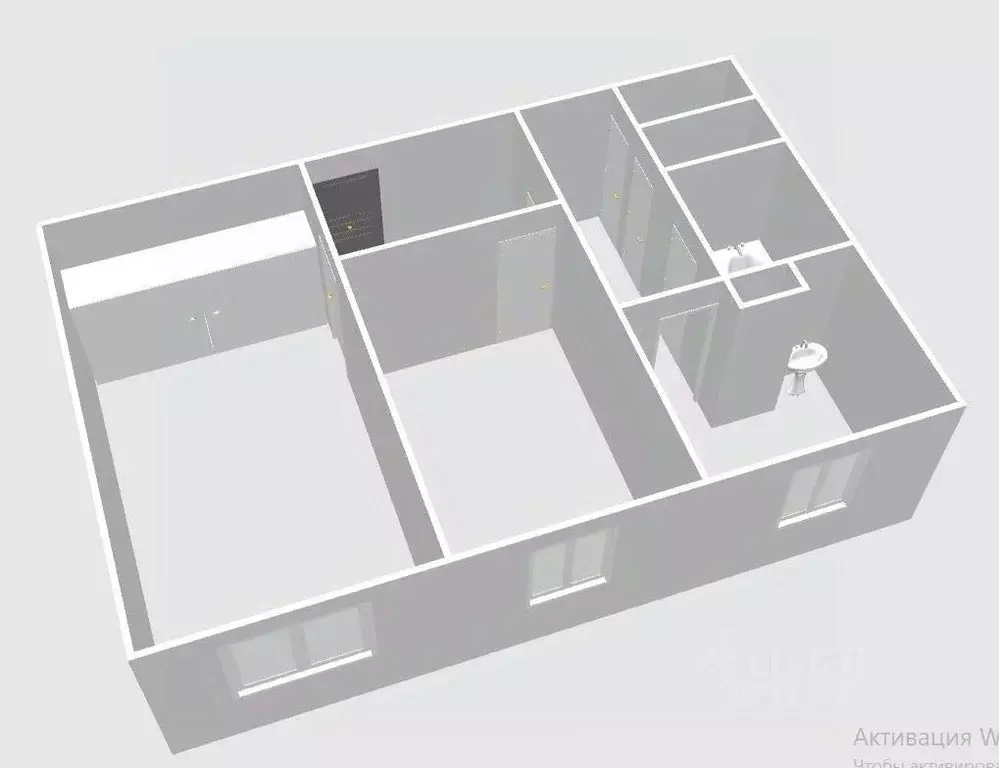 2-к кв. Томская область, Томск ул. Ивана Черных, 28 (54.0 м) - Фото 1