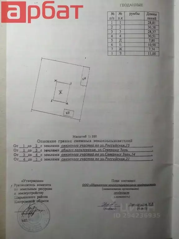 Участок в Костромская область, Ветлужский пгт ул. Российская, 17 (8.7 ... - Фото 1