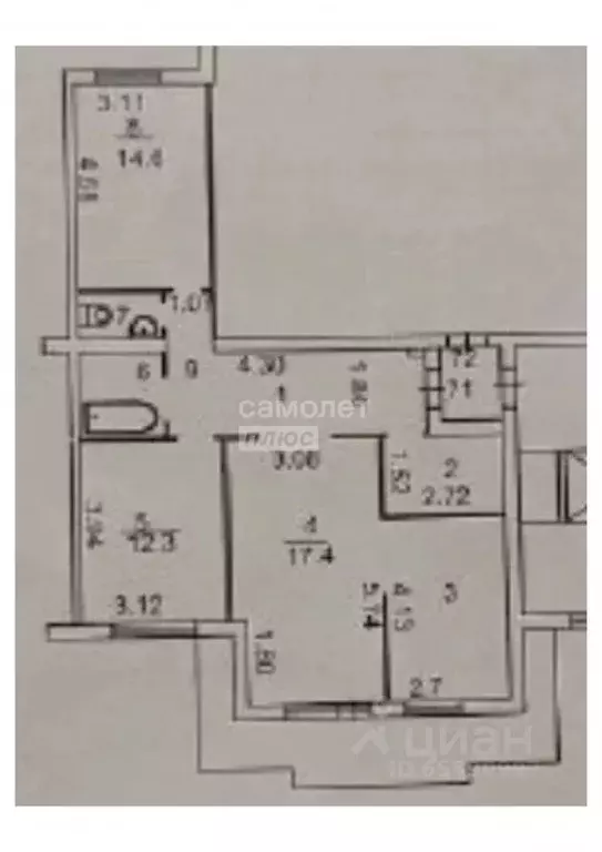 2-к кв. Иркутская область, Иркутск Депутатская ул., 84/2 (65.6 м) - Фото 2