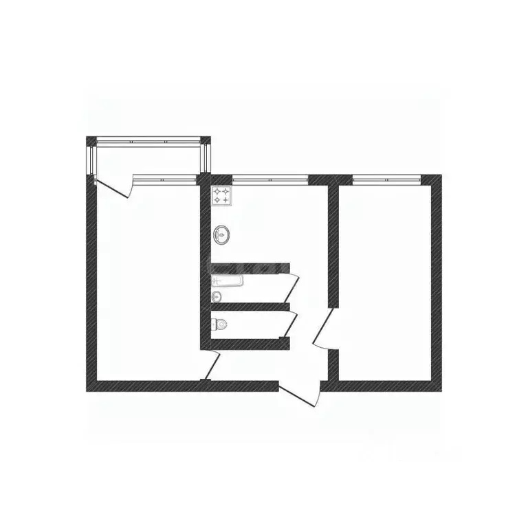 2-к кв. Смоленская область, Сафоново пос. Горный, ул. Ленинградская, ... - Фото 1