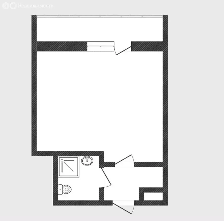 Квартира-студия: Тюмень, улица Мельникайте, 113 (17.1 м) - Фото 2