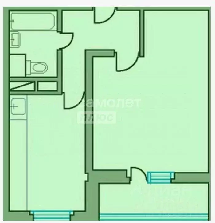 1-к кв. Московская область, Балашиха ул. Дмитриева, 26 (39.0 м) - Фото 2