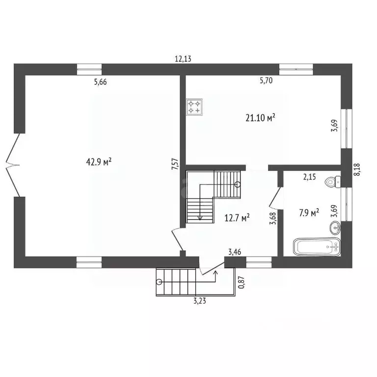 Дом в Амурская область, Благовещенск Светлана СТ,  (170 м) - Фото 2