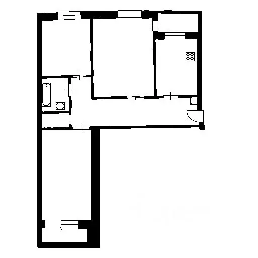 3-к кв. Башкортостан, Уфа ул. Ахметова, 300 (64.3 м) - Фото 2