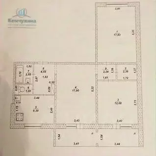 3-к кв. Ульяновская область, Димитровград ул. Циолковского, 9 (70.0 м) - Фото 1