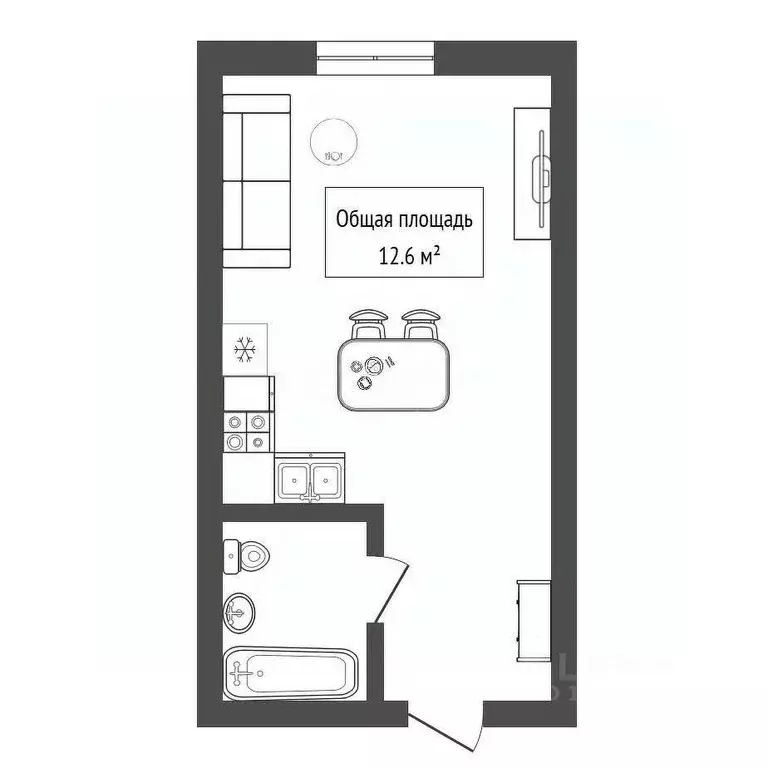 Студия Новосибирская область, Новосибирск ул. Территория Горбольницы, ... - Фото 2