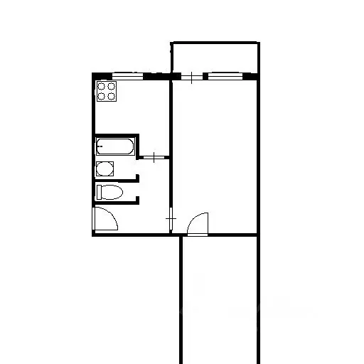 2-к кв. Челябинская область, Челябинск Телевизионная ул., 6 (44.4 м) - Фото 2