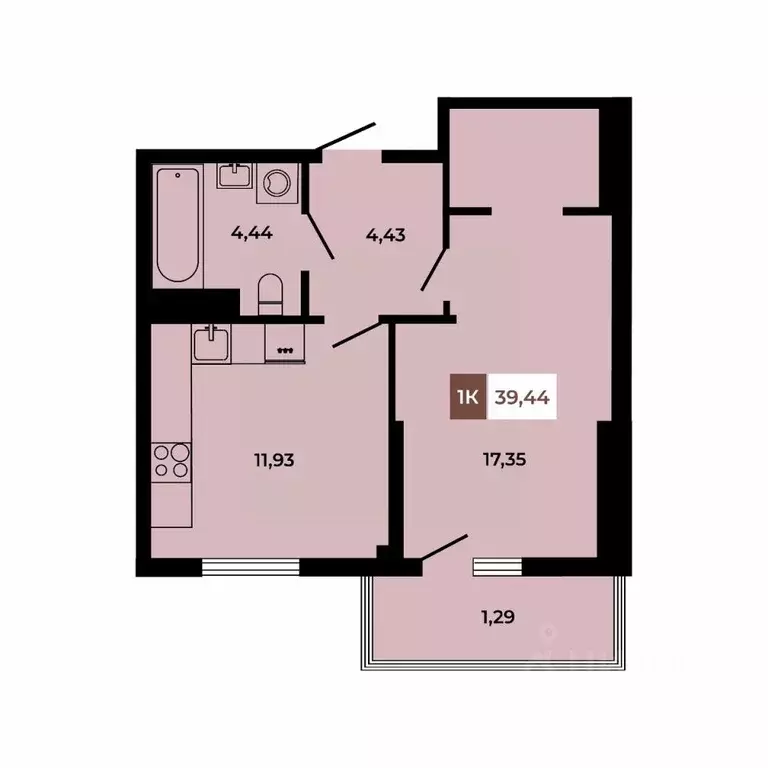 1-к кв. Ростовская область, Аксайский район, Щепкинское с/пос, пос. ... - Фото 1