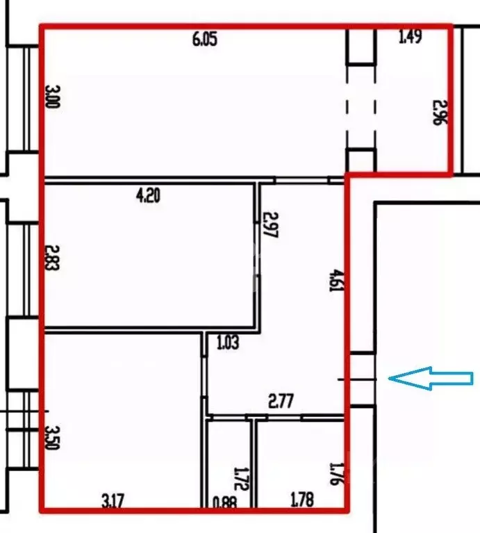 2-к кв. Брянская область, Брянск ул. Горняков, 3 (59.9 м) - Фото 1