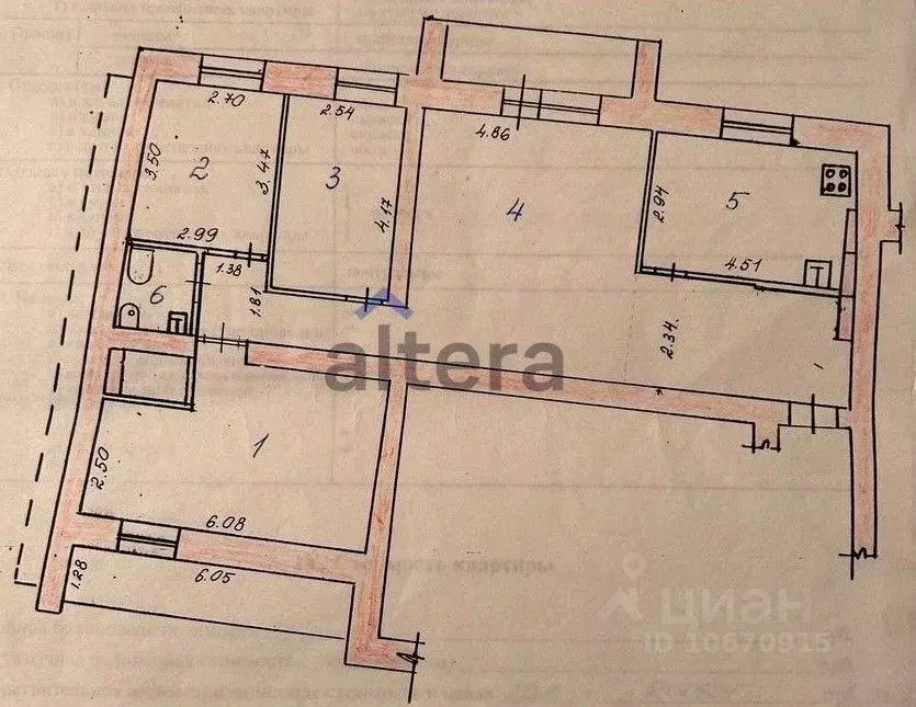 4-к кв. Татарстан, Казань ул. Гаврилова, 2 (98.0 м) - Фото 1