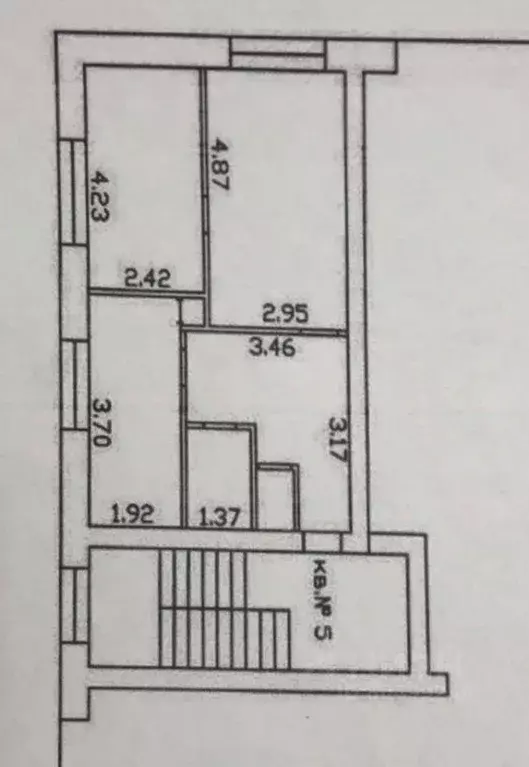 2-к кв. Владимирская область, Гороховец ул. Кутузова, 13 (42.2 м) - Фото 1