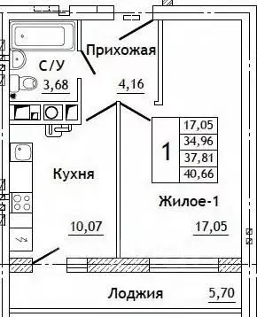 1-к кв. Смоленская область, Смоленский муниципальный округ, д. ... - Фото 1