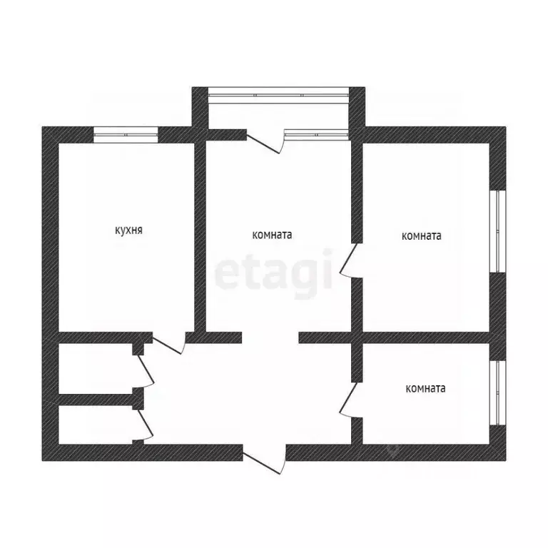 3-к кв. Приморский край, Владивосток Алеутская ул., 17А (63.9 м) - Фото 1