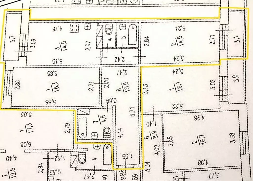 2-к кв. Санкт-Петербург Варшавская ул., 23к2 (70.3 м) - Фото 2