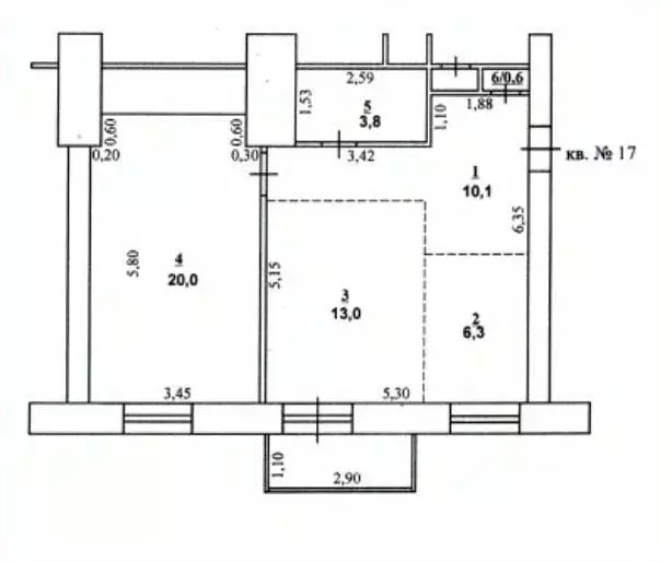 2-к кв. Оренбургская область, Оренбург Больничный проезд, 6А (53.8 м) - Фото 0