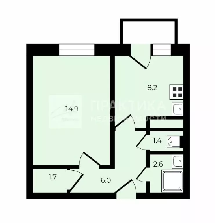 Продается 1-комнатная квартира - Фото 2