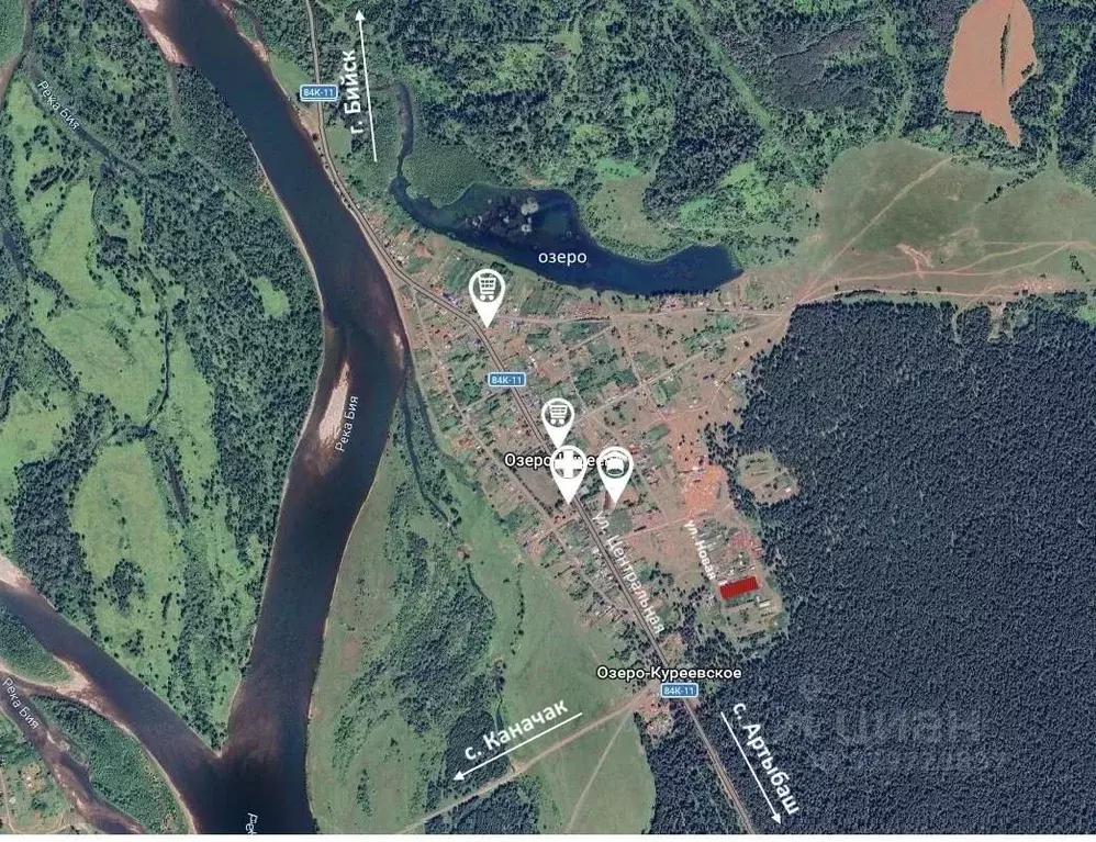 Участок в Алтай, Турочакский район, с. Озеро-Куреево Новая ул. (25.0 ... - Фото 1