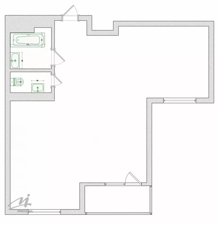 3-комнатная квартира: Барнаул, Красноармейский проспект, 61Б (62.5 м) - Фото 1