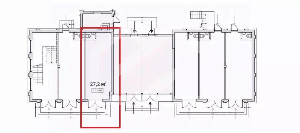 Торговая площадь в Москва Большая Садовая ул., вл6-8 (27 м) - Фото 2