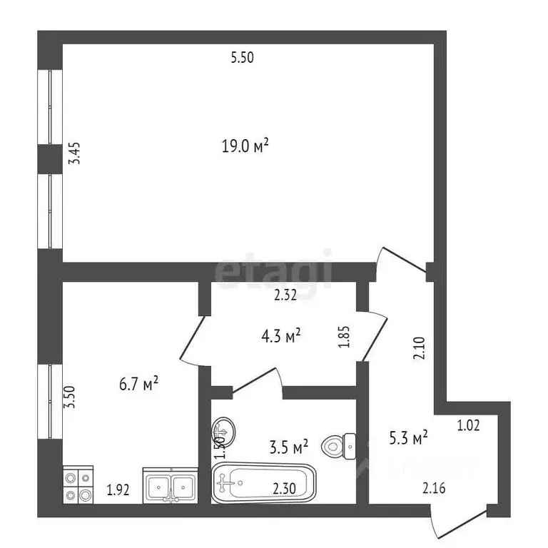 1-к кв. Мордовия, Саранск ул. Терешковой, 72 (39.0 м) - Фото 1