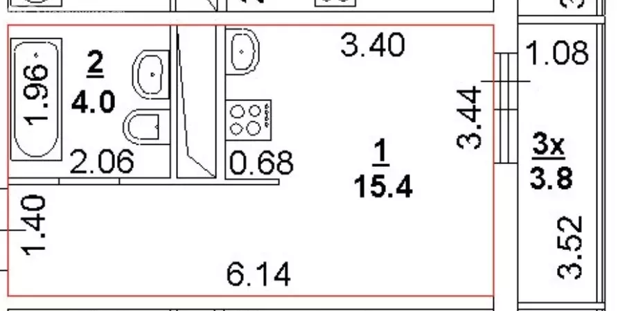 Квартира-студия: Ростов-на-Дону, улица Ткачёва, 48с1 (23 м) - Фото 1