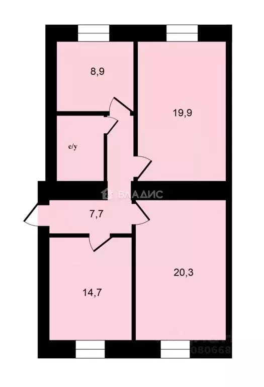 3-к кв. Москва пер. 2-й Хвостов, 12 (76.7 м) - Фото 2