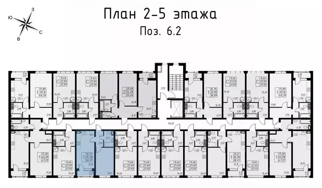 1-к кв. Тамбовская область, Тамбов ул. Имени Павла Строганова, 7 ... - Фото 1