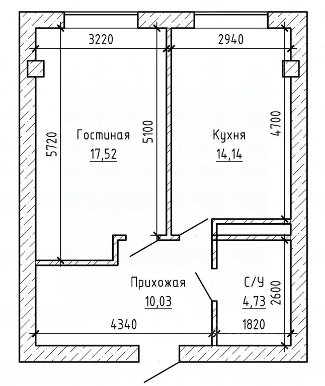 1-к кв. Кабардино-Балкария, Нальчик Московская ул., 14 (48.6 м) - Фото 2