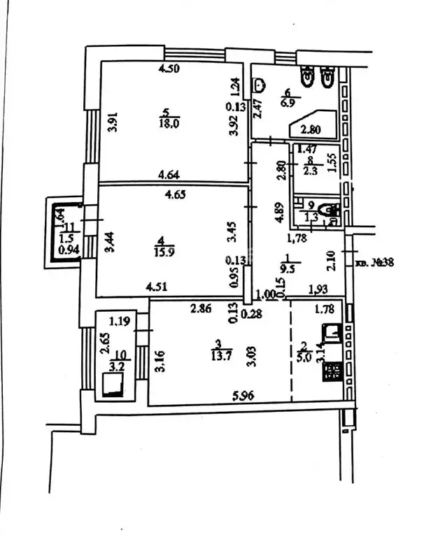3-к кв. Башкортостан, Уфа ул. Аксакова, 18/1 (72.6 м) - Фото 2