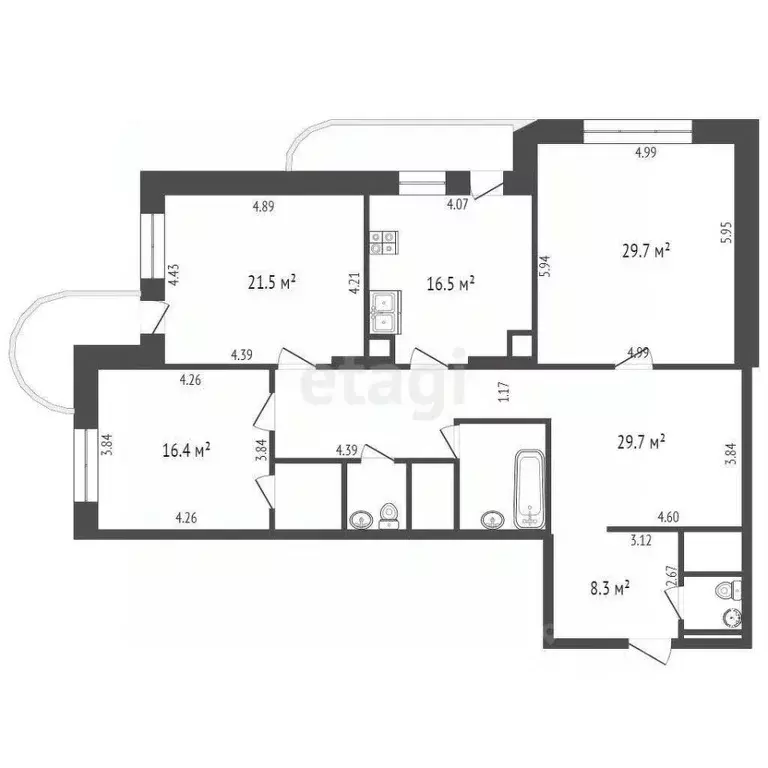 3-к кв. Москва ш. Энтузиастов, 55 (135.0 м) - Фото 1