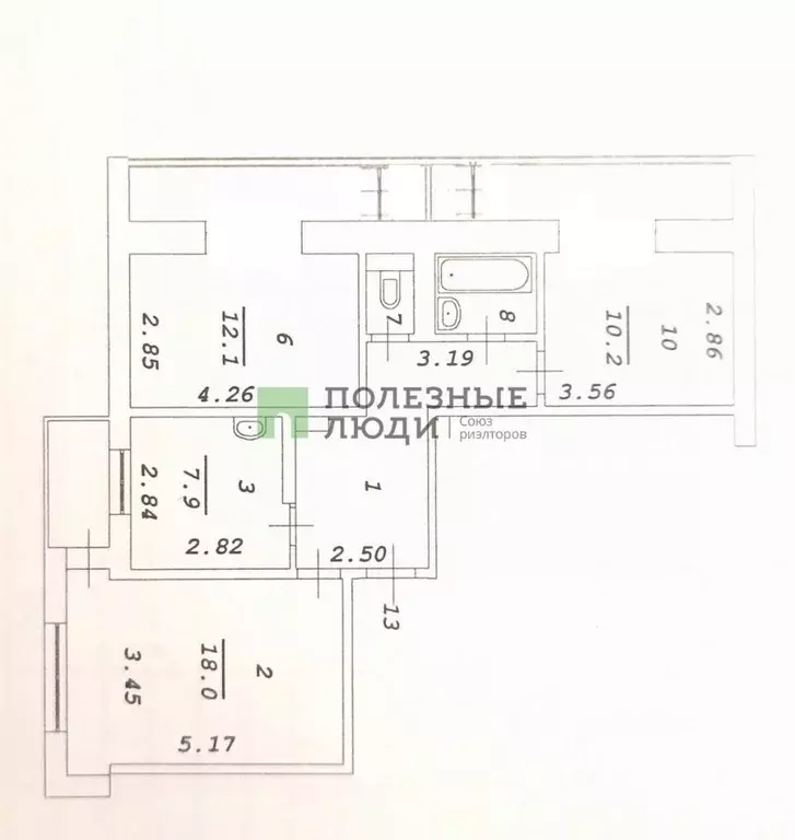 3-к кв. Иркутская область, Ангарск 6А мкр, 23В (77.0 м) - Фото 1