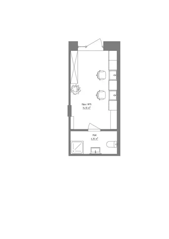 Офис (17.9 м) - Фото 2