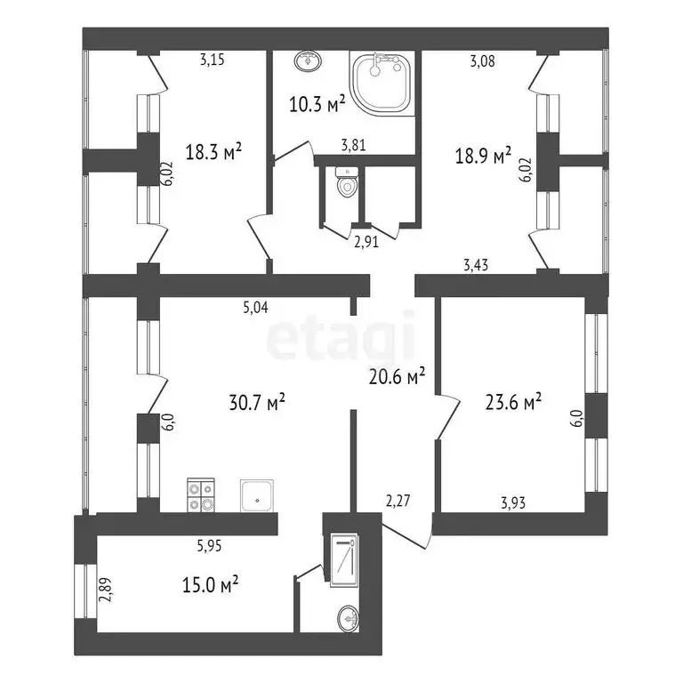 5-комнатная квартира: Обнинск, проспект Маркса, 73 (146 м) - Фото 0