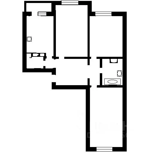 3-к кв. Самарская область, Самара ул. Мориса Тореза, 79 (90.0 м) - Фото 2