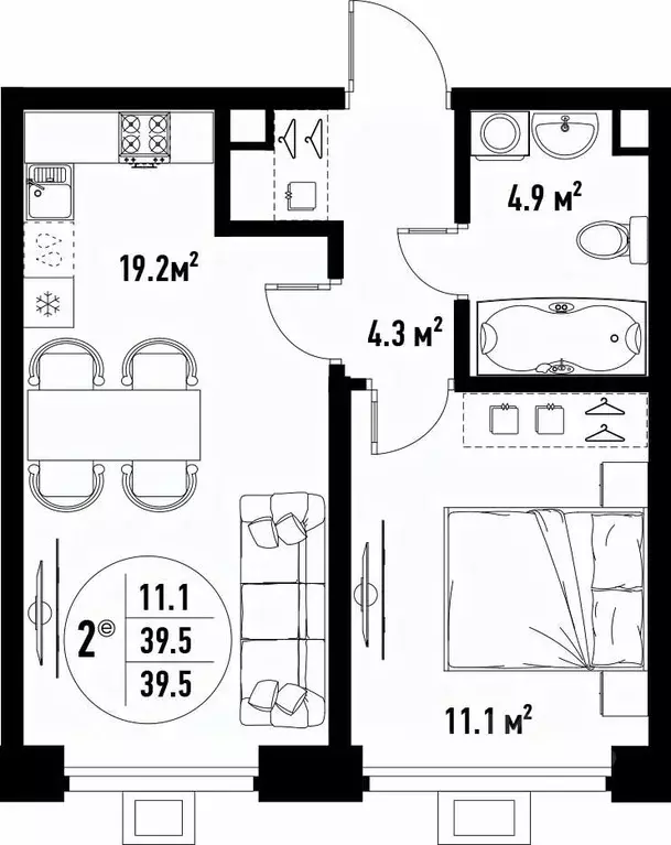 2-к кв. Астраханская область, Астрахань ул. Бэра, 29 (39.5 м) - Фото 2