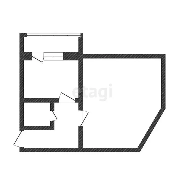 1-комнатная квартира: село Чигири, улица Воронкова, 19/3 (36.2 м) - Фото 1