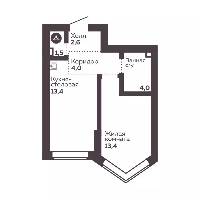 1-комнатная квартира: Екатеринбург, жилой район Уралмаш, ЖК Голос Заря ... - Фото 1