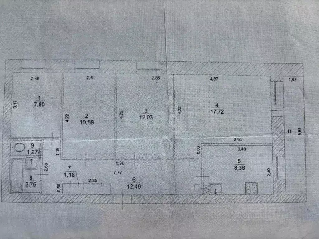 4-к кв. Ульяновская область, Ульяновск ул. Кузнецова, 4А (74.1 м) - Фото 2