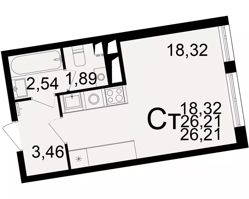 1-к кв. Рязанская область, Рязань Братиславский мкр, Вместе жилой ... - Фото 0