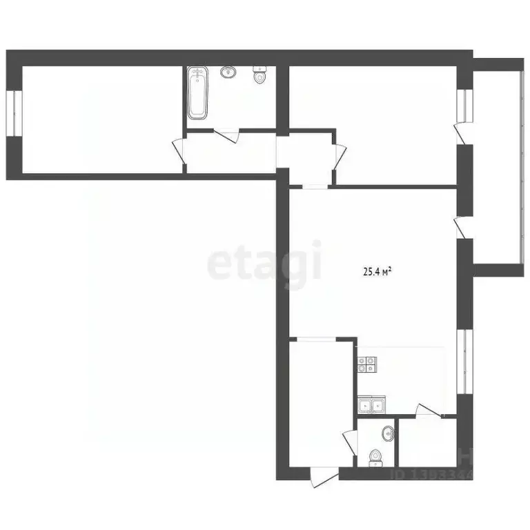 2-к кв. Тюменская область, Тюмень ул. Тимофея Кармацкого, 7 (84.5 м) - Фото 2