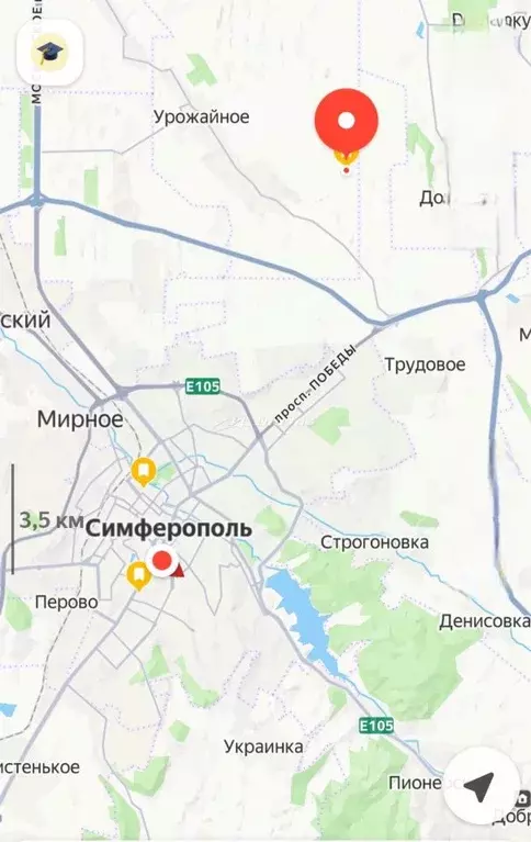 Участок в Крым, Симферопольский район, Урожайновское с/пос, Нефтяник ... - Фото 1