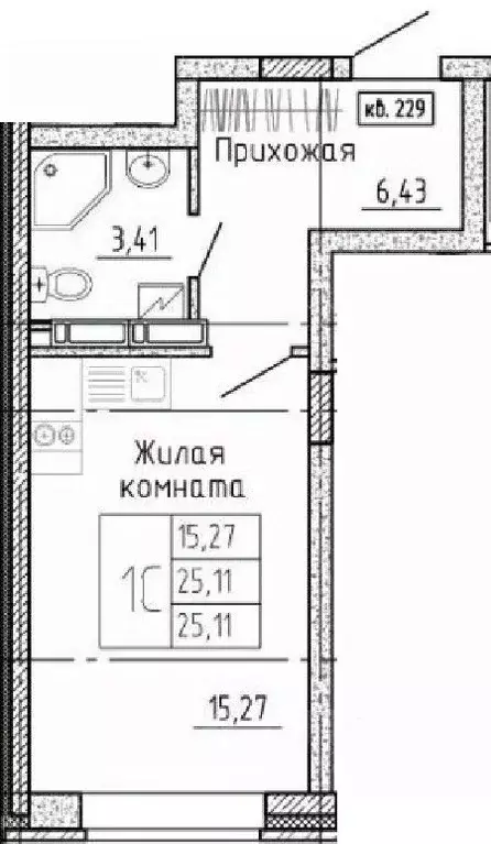 Студия Воронежская область, Воронеж Московский просп., 66 (25.11 м) - Фото 0