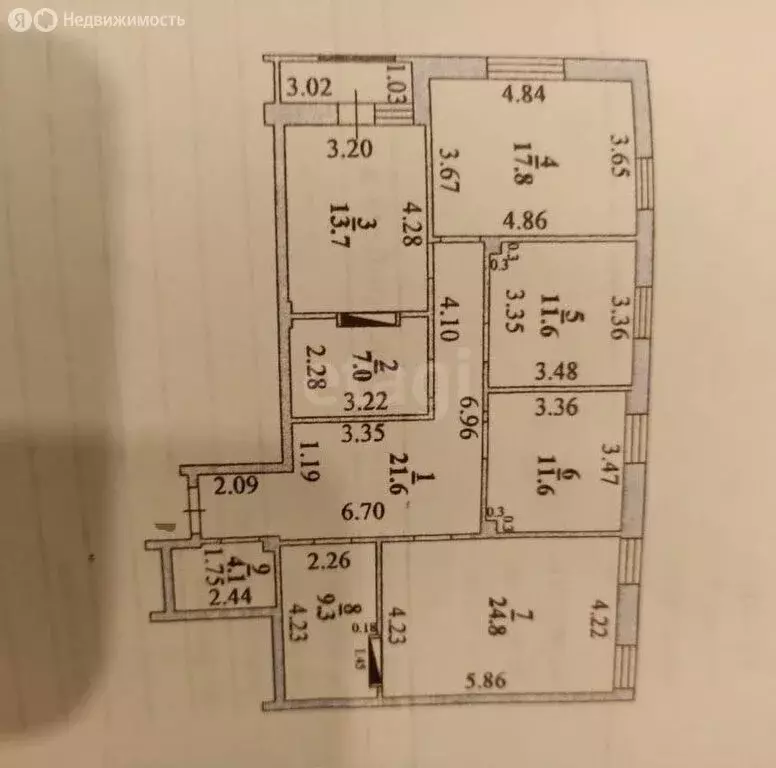 4-комнатная квартира: Липецк, улица Гагарина, 93 (121.5 м) - Фото 1