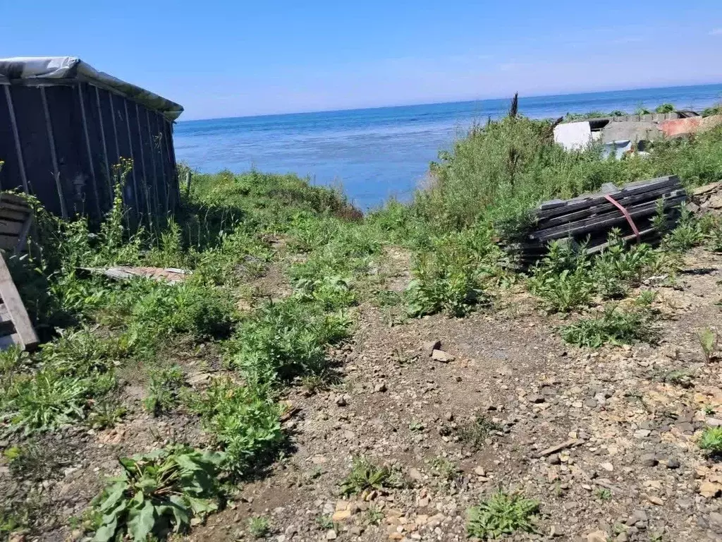 Участок в Сахалинская область, Холмский городской округ, с. Яблочное ... - Фото 1