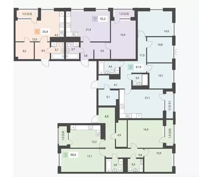 3-к кв. Удмуртия, Ижевск ул. Имени В.С. Тарасова, 4 (92.4 м) - Фото 1