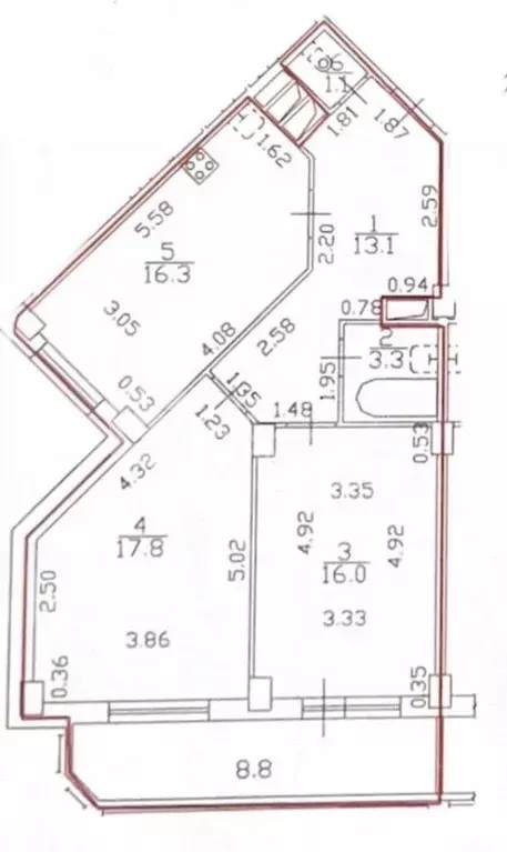 2-к кв. санкт-петербург просп. королева, 65 (67.6 м) - Фото 0