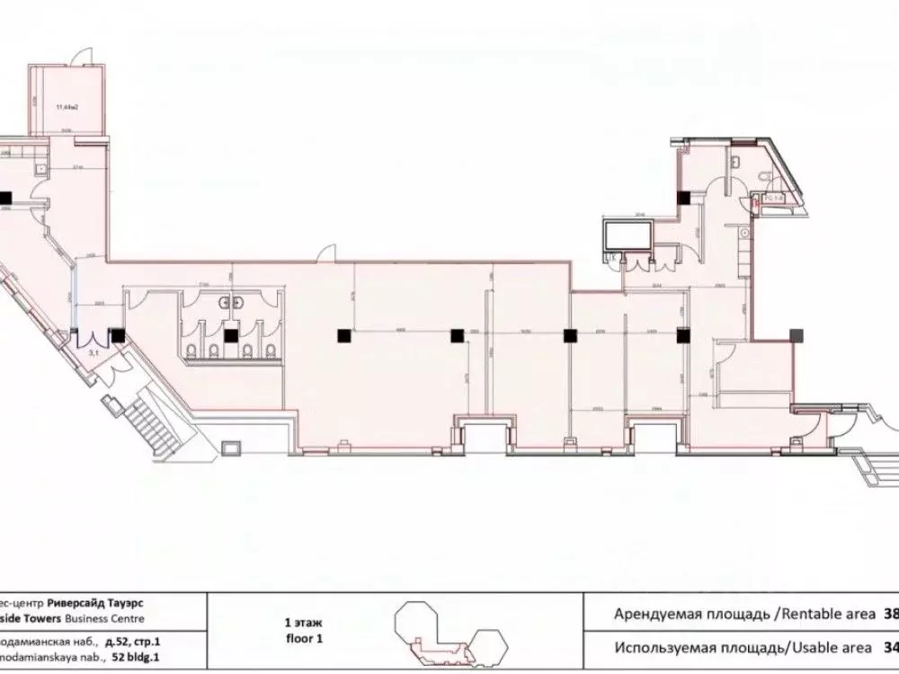 Офис в Москва Космодамианская наб., 52С1 (386 м) - Фото 1