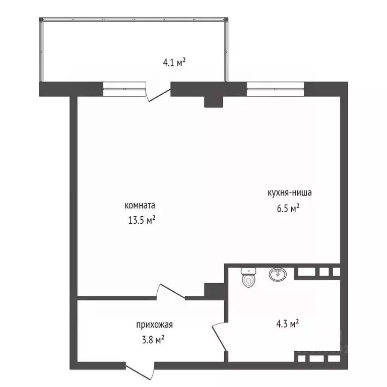 1-к кв. Красноярский край, Красноярск Свердловская ул., 6К (30.1 м) - Фото 2