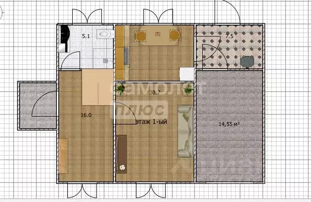 Коттедж в Алтайский край, Зональный район, пос. Мирный Степная ул., 18 ... - Фото 2